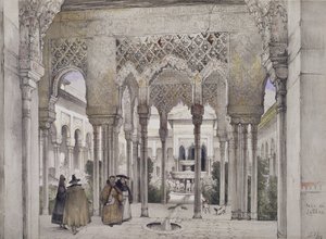 Het hof van de leeuwen (Patio de los Leones), uit 