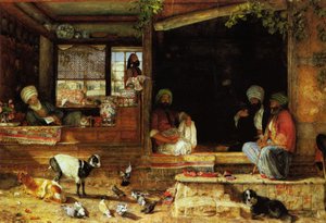 De Kibab Shop, Scutari, Klein-Azië door John Frederick Lewis