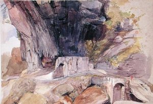 De bergpas door John Frederick Lewis