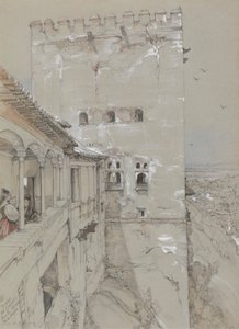 De Torre de Comares, Alhambra, 1835 door John Frederick Lewis