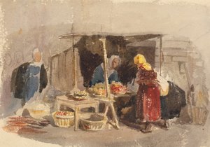 Een fruitkraam op een markt