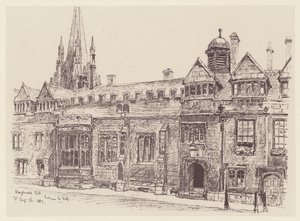 Brasenose College door John Fulleylove