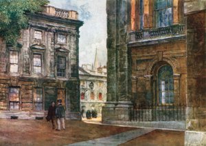 Christ Church - Peckwater Quadrangle (kleurenlitho) door John Fulleylove