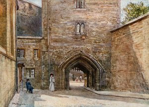 Poort naar Bloody Tower, met ingang naar het Jewel House