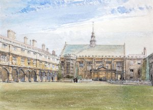 Hal van Trinity College, Cambridge, 1889 door John Fulleylove