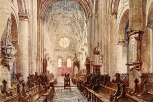 Interieur van de Kathedraal van Christ Church, 1903 door John Fulleylove