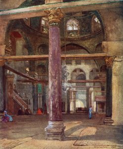 Interieur van de El Aksa-moskee, vanuit het zuidoosten door John Fulleylove