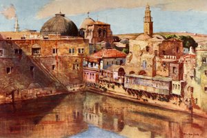 Jeruzalem - De vijver van Hizkia, 1902 door John Fulleylove