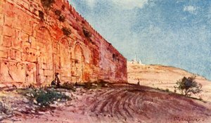 Jeruzalem - De Drievoudige Poort van Het Tempelgebied, 1902 door John Fulleylove