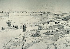 Jeruzalem, met de Weg van Bethanië, 1902