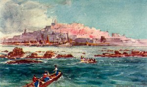 Joppa vanaf de Zee, 1902