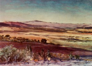 De berg Hermon vanaf de hellingen van Tabor, 1902 door John Fulleylove
