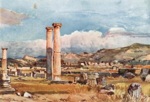 Olympia. De Palaestra en Resten van de Tempel van Zeus door John Fulleylove