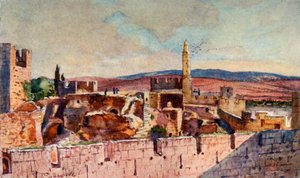 Gedeelte van de Citadel van Jeruzalem, 1902 door John Fulleylove