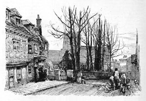 Quarry Street, met St. Marys, 1886 door John Fulleylove