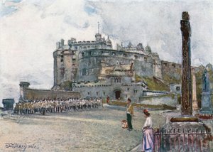 Het kasteel vanaf de esplanade door John Fulleylove