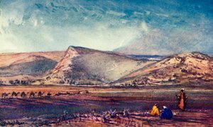 De heuvels rond Nazareth vanaf de vlakte van Esdraelon, 1902 door John Fulleylove