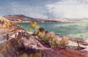 Het Meer van Galilea, kijkend naar het noorden vanaf Tiberias