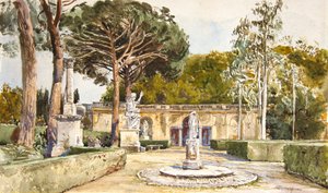 De Medici Tuinen, Rome door John Fulleylove