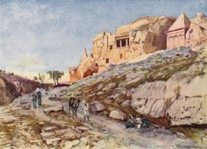 De rotsgraven van de vallei van Josafat door John Fulleylove