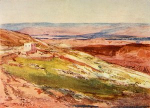 De Vallei van de Jordaan vanaf de Olijfberg, 1902 door John Fulleylove