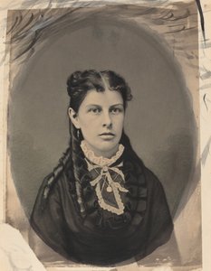 Portret van een vrouw, ca. 1870 door John G Ellinwood