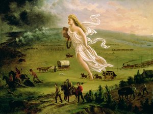 Amerikaanse Vooruitgang, 1872 door John Gast