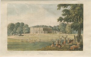 Trentham Hall: gekleurde lithografie, nd [ca. 1824] door John Gendall