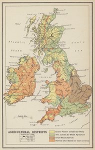 Britse Eilanden, Economische, Agrarische Districten