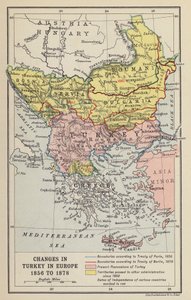 Veranderingen in Turkije in Europa door John George Bartholomew