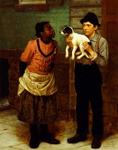 De nieuwe puppy door John George Brown
