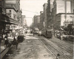 Market Street, oost vanaf 10th, Philadelphia, 1907