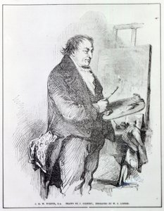 Joseph Mallord William Turner, gegraveerd door W.J. Linton, c.1837 door John Gilbert