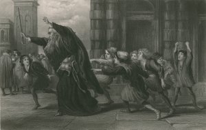 Shylock na het proces, Koopman van Venetië door John Gilbert