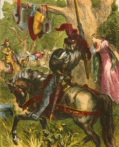 Sir Lancelot du Lake door John Gilbert