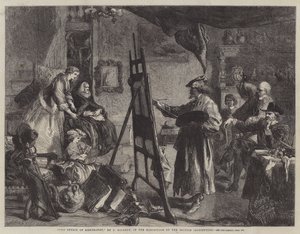 Het atelier van Rembrandt door John Gilbert