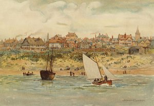 Liverpool: Een uitzicht op New Brighton vanaf de zee door John Glynn