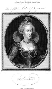 Anna van Denemarken, koningin-gemalin van koning James I door John Goldar