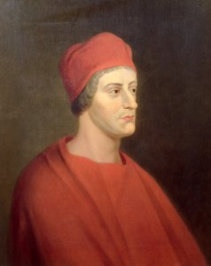 Portret van de acteur Henry Harris als Wolsey uit Henry VIII van William Shakespeare, 1662