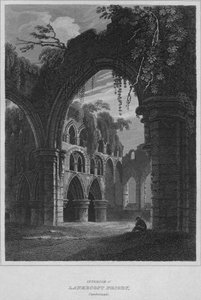 Interieur van Lanercost Priory, Cumberland, 1814