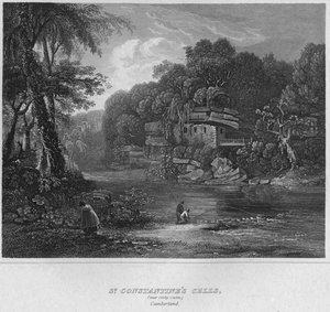 St. Constantines Cellen, nabij Colby Castle. Cumberland, 1814 door John Greig
