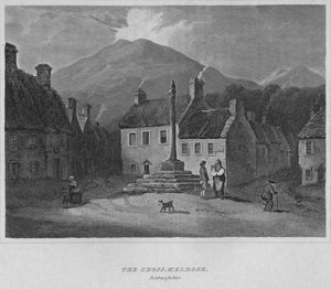 Het kruis, Melrose, Roxburghshire