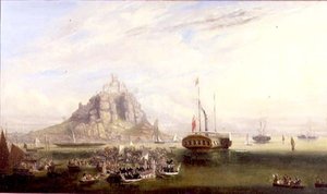 Het vertrek van koningin Victoria en prins Albert van St. Michael