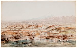 Aquarel van New Plymouth door John Gully