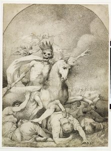 Dood op een vaal paard, c.1775 door John Hamilton Mortimer