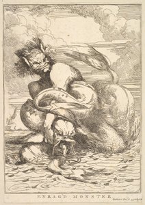 Woedend monster uit Vijftien etsen opgedragen aan Sir Joshua Reynolds, 8 december 1778