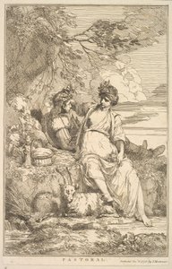 Pastoraal uit Vijftien Etsen Gewijd aan Sir Joshua Reynolds door John Hamilton Mortimer