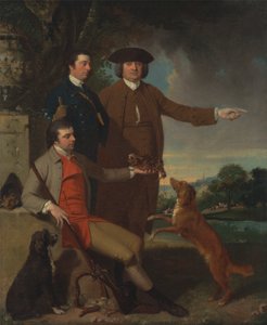 Zelfportret met zijn vader en zijn broer