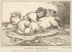 Slapende Monsters, 25 januari 1780 door John Hamilton Mortimer