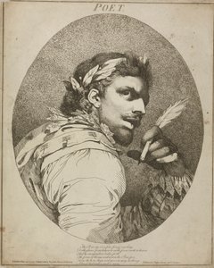 De dichter, "Een midzomernachtsdroom", Act V, Scene I door John Hamilton Mortimer